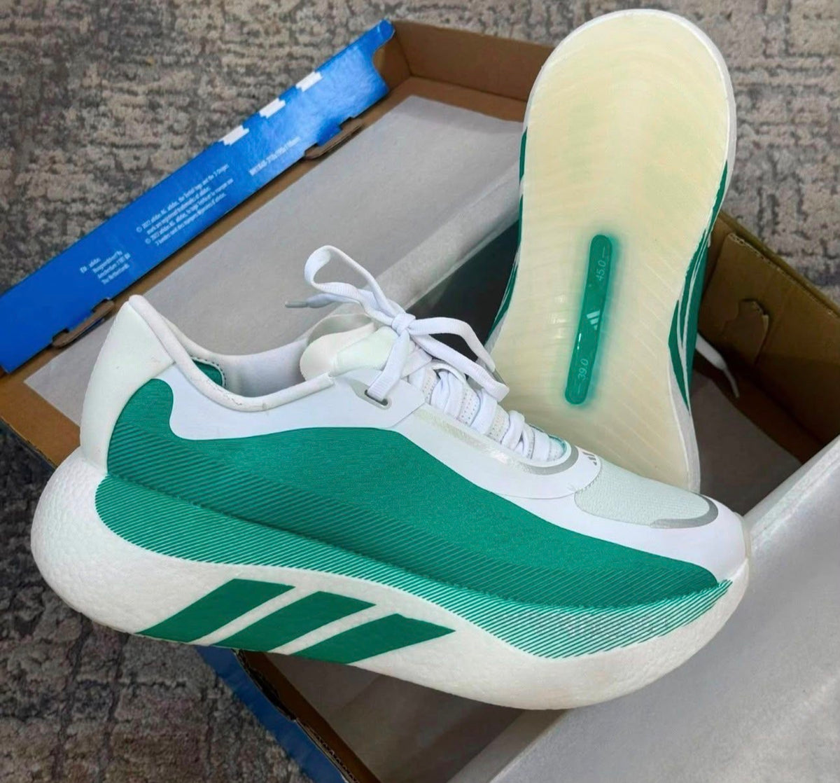 ADIDAS HYPERBOOST BLANCO / VERDE 2