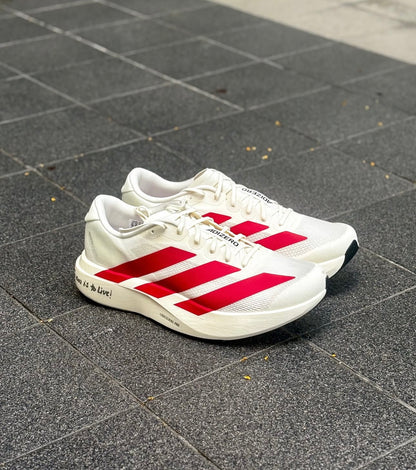 ADIDAS ADIZERO EVO SL BEIGE ROJO