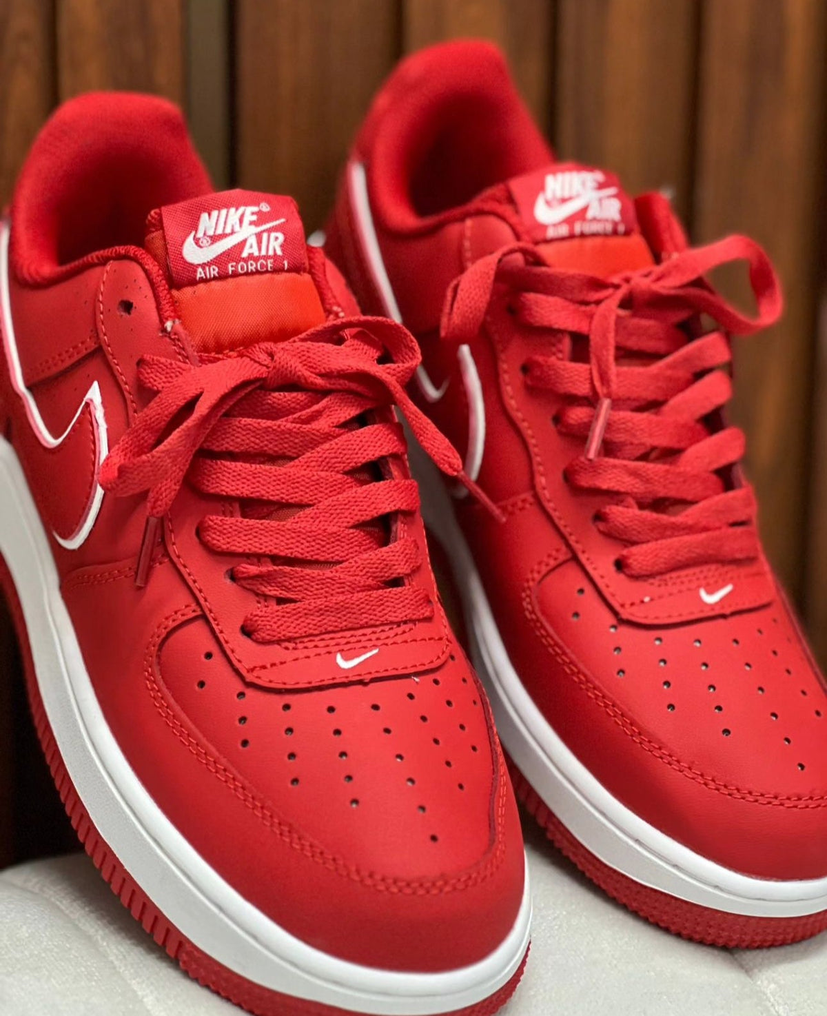 AIR FOR 1 ROJO - BLANCO